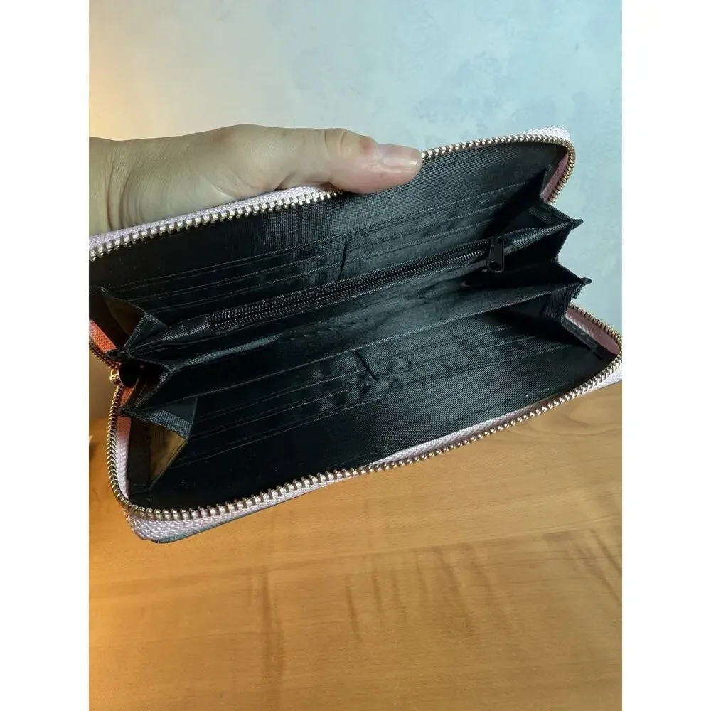 Disney Beauty And The Beast Zip Around Clutch Tattoo Style Print 8x4” - Picture 5 of 7